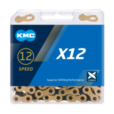KMC цепь X12 - speed 12, Links 126_Gold